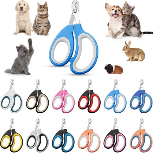 Therwen 12 Pcs Cat Nail Clipper Bulk Cat Nail Trimmer Kitten Claw Clippers Pet by Therwen
