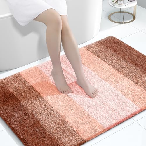 OLANLY Large Bathroom Rugs 44x32, Extra Soft Absorbent Microfiber Bath Rugs by OLANLY
