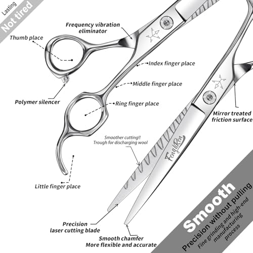 High-end Professional Dog Grooming Scissors Pet Grooming Shears 7 Inches - Image 3