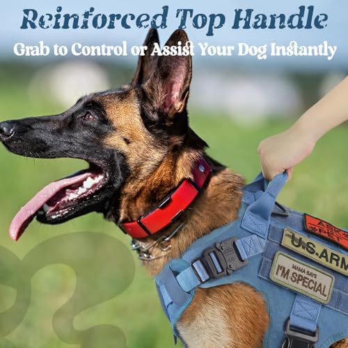 rabbitgoo Tactical Dog Harness for Large, Heavy Duty Military No Pull Vest - Image 5