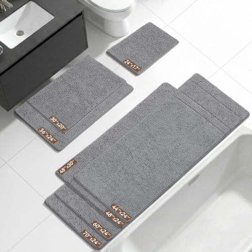Bcoimo 48x30 Chenille Bath Mat – Non-Slip - Image 2