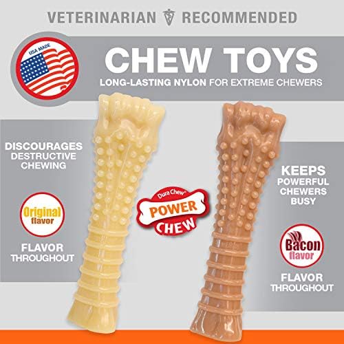 Nylabone Power Chew Textured Knuckle Bone Dog Chew Toys - Image 3