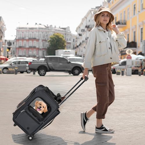 EliteField Deluxe Rolling Backpack Dog & Cat Carrier by EliteField