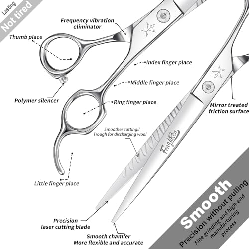 High-end Professional Dog Grooming Scissors Pet Grooming Shears 7.5 Inches - Image 3