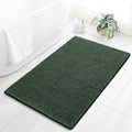 Chenille Bathroom Rug 36"x60" Hunter Green, Large Plush Bath Mat by Kildoss