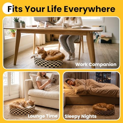 Conlun Oval Cat Scratcher Bed | Scratching Bowl Lounge - Image 6