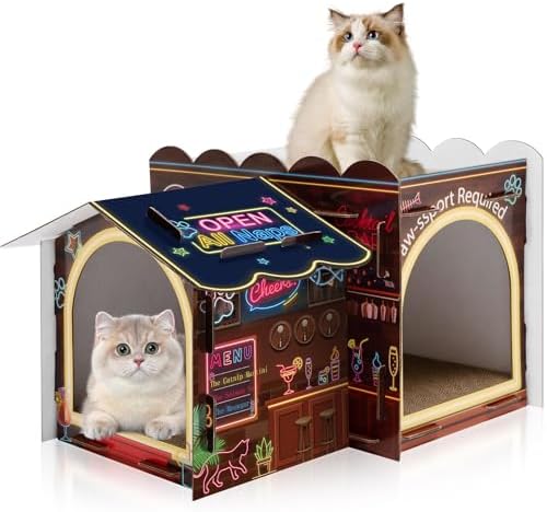 2 Story Cardboard Cat House by Lineshading
