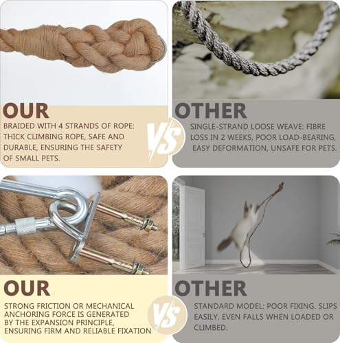 2" x9.8Ft Cat Climbing Rope - Image 5