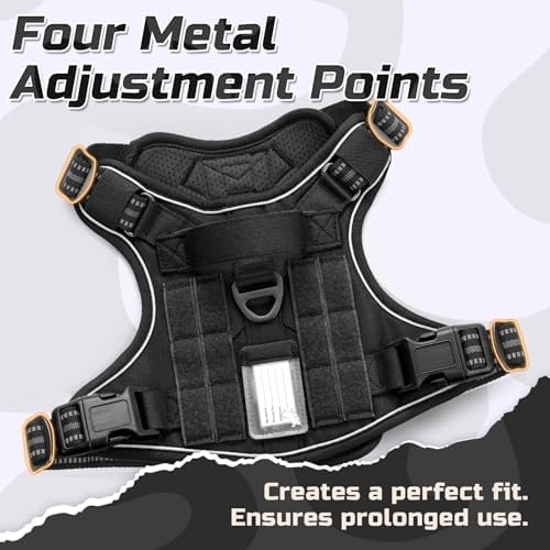 rabbitgoo Tactical Dog Harness for Medium, No Pull Military Service Vest - Image 3