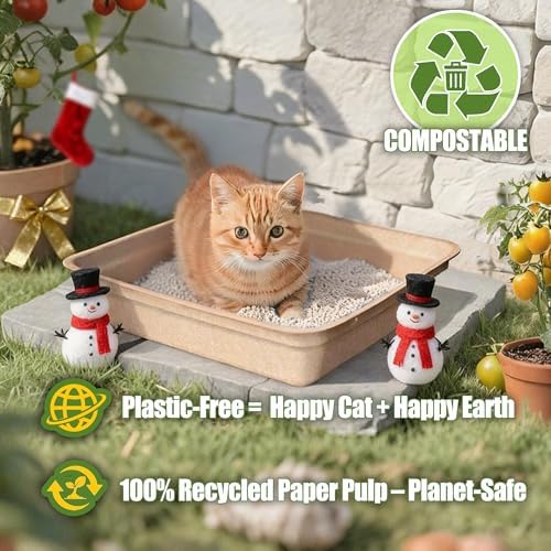 Disposable Litter Box for Cats Large: 2/4/6/8-Pack 17.5X 13.5in Leak-Proof - Image 2