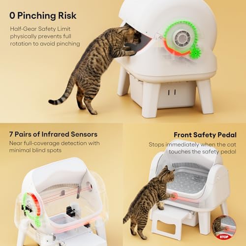 PetPivot Open Top Self Cleaning Cat Litter Box, Automatic Litter Box - Image 2