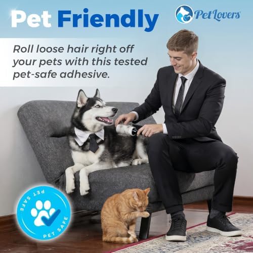 PetLovers Extra Sticky Lint Roller Mega Value Set 500 Sheets - Image 3