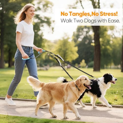XiaZ Double Dog Leash for Two Dogs Perfect for Small Medium Dogs - Image 3