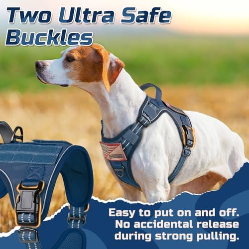 rabbitgoo Tactical Dog Harness for X-Large, No Pull Military Service Vest - Image 2