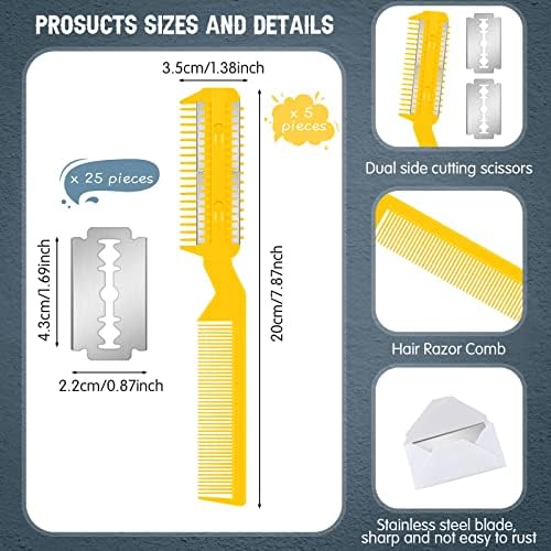 Yinkin 5 Pcs Dog Razor Comb - Image 2