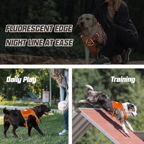 AUROTH Dog Harness for Large Dogs, No Pull Tactical Dog Vest Heavy Duty - Image 6