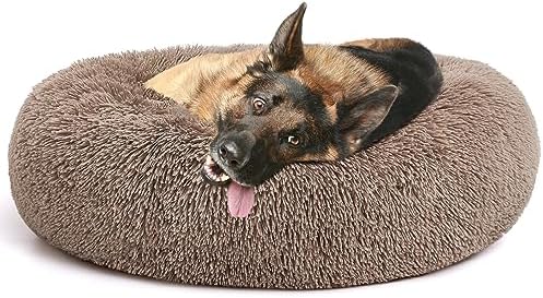 MIXJOY Orthopedic Dog Bed Comfortable Donut Cuddler Round Pet Beds Ultra Soft by MIXJOY