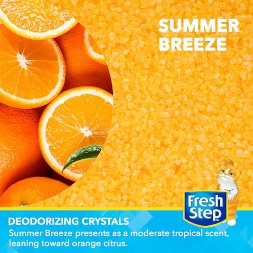 Fresh Step Summer Breeze Cat Litter Deodorizing Crystals, 30 Oz - Image 2