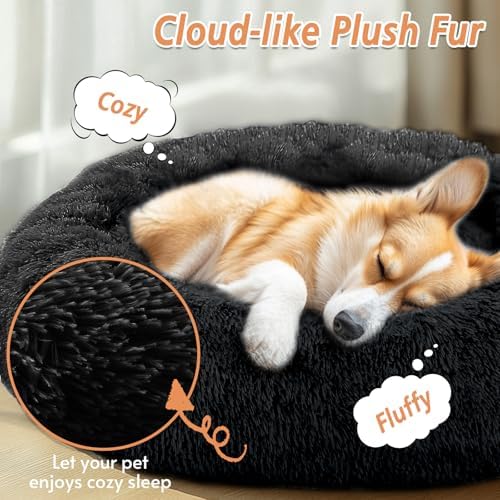 JOLLYVOGUE Calming Small Dog & Cat Bed - Image 2