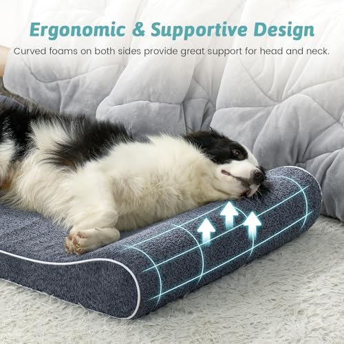 COZY KISS Orthopedic Dog Bed, for Large Dogs up to 90 lbs - Image 4