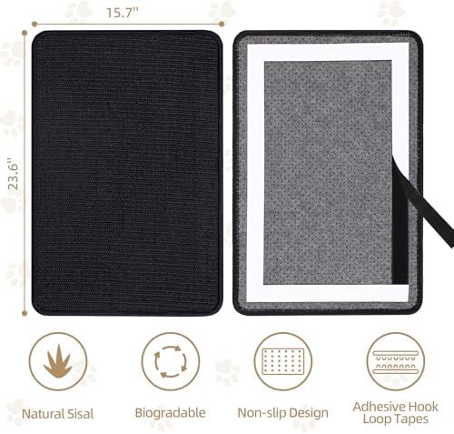 Cat Scratch Furniture Protector Pad Sisal Mat - Image 2