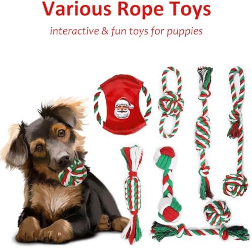 Beiker Christmas Dog Toys Bulk 15 Pack, Puppy Chew Toys - Image 4