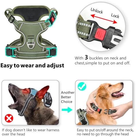 Timos Dog Harness Small Sized, Neck Quick Release - Image 3