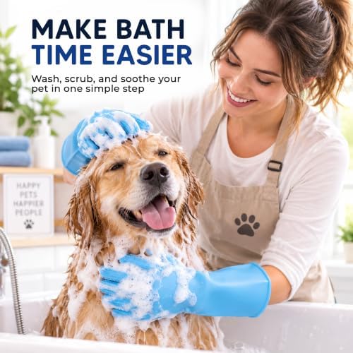 NVNAN Pet Washing Gloves for Dogs and Cats - Image 6