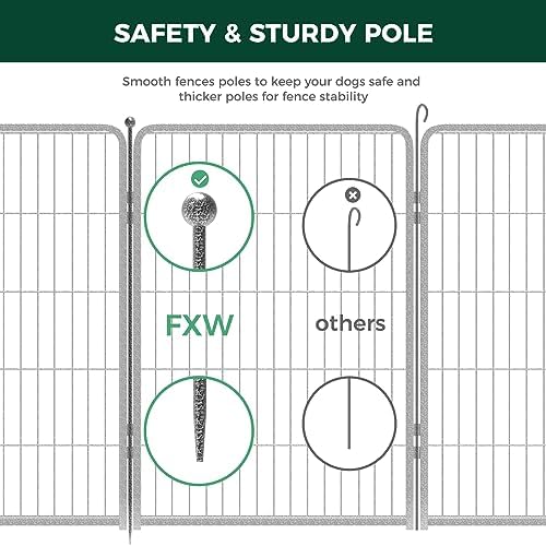 FXW Aster Dog Playpen Designed for Yard, 48 Panels - Image 3