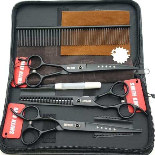 7.0 inches Professional Dog Grooming Scissors Set Straight & thinning & Curved - Image 2