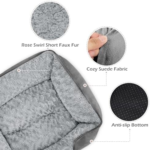 INVENHO XX-Large Dog Bed Rectangle Washable Orthopedic Soft Calming Sleeping - Image 4