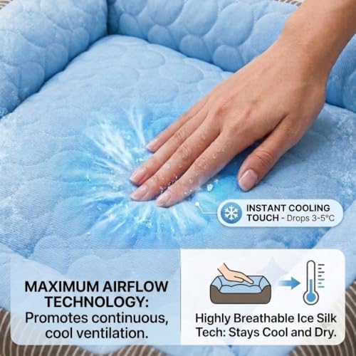 Cooling Dog Bed, Self-Cooling Pet Bed Mat - Image 4