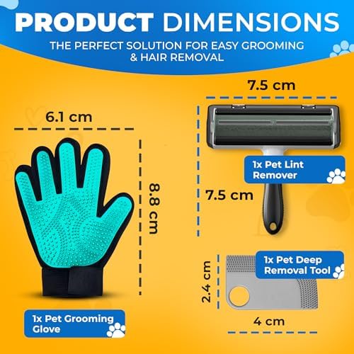 Pet Hair Removal Glove for Dogs & Cats – Dog Grooming Gloves for Shedding - Image 2