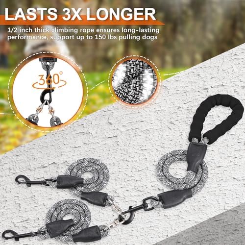 Double Dog Leash for Two Dogs - Image 2