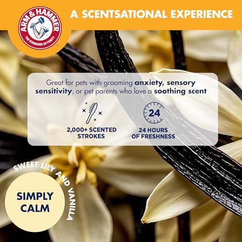 Arm & Hammer Deodorizing Dog Grooming Glove, Lily & Vanilla Scent - Image 3