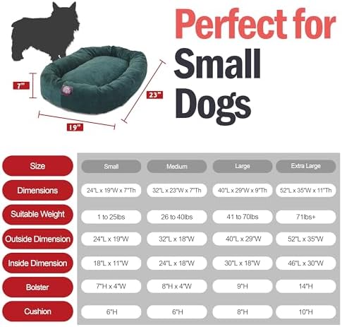 Majestic Pet 24 Inch Micro Velvet Calming Dog Bed Washable – Cozy Soft Round - Image 3