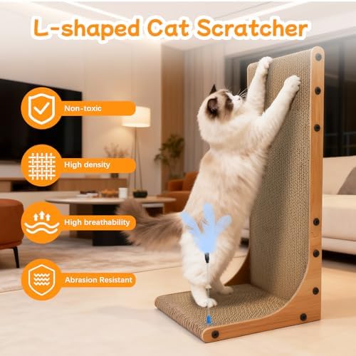 Goosheep Cat Scratching Post, 3-in1 Cat Scratcher - Image 5