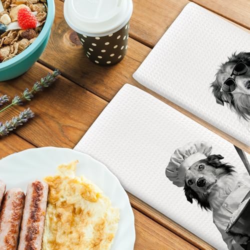 Dog Kitchen Towels Decor Set of 2 - Image 4