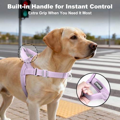 No Pull Dog Harness with Handle, Adjustable Soft Mesh Padded Vest - Image 3
