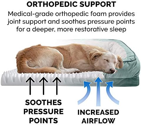 Furhaven Orthopedic Dog Bed for Medium/Small Dogs w/ Removable Bolsters & - Image 5