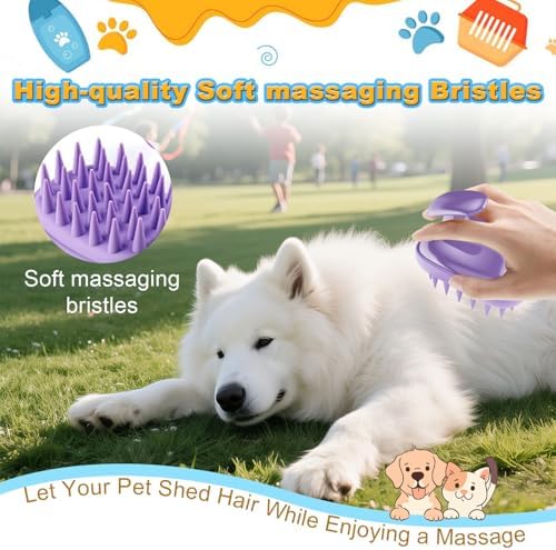 2-in-1 Dog Bath Brush for Grooming & Massage - Image 5