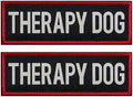 2 Pcs Reflective Therapy Dog Patch Set by FITZNORA