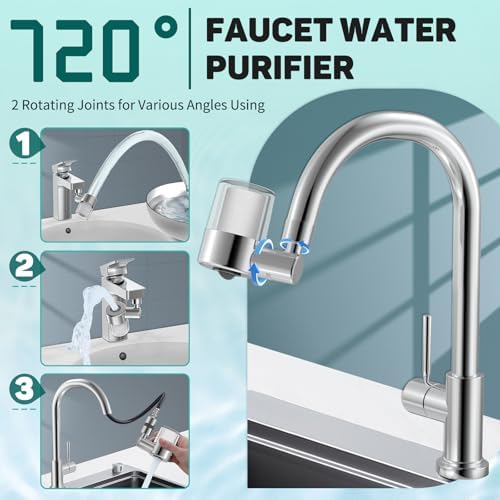 CECEFIN 720 Swivel Sink Faucet Water Filter NSF/ANSI/CAN 372 - Image 5