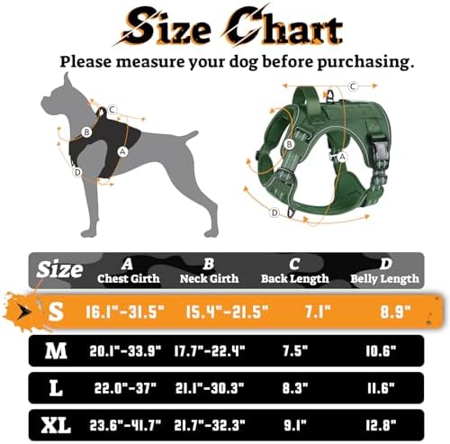 rabbitgoo Tactical Dog Harness for Small Dogs, No Pull Service Pet Vest - Image 3