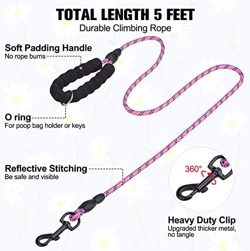 BEAUTYZOO Small Dog Harness and Leash Set, No Pull Puppy Pet Vest- Pink - Image 6