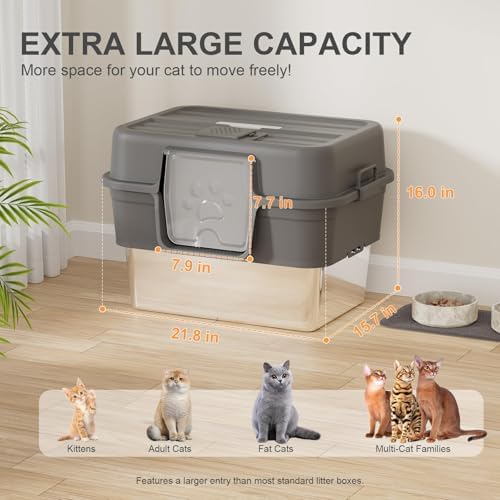 2PACK Stainless Steel Litter Box - Image 2