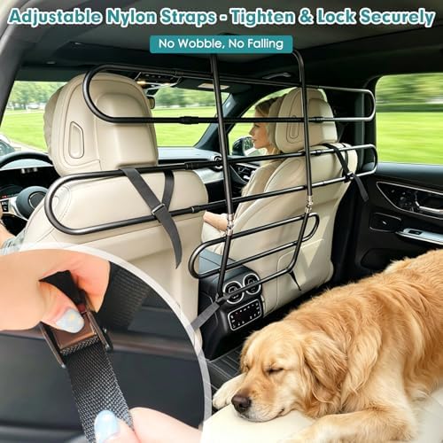 Snagle Paw Dog Car Barrier for SUV, Adjustable 40.5"-58.3" Dog Car Divider for - Image 3