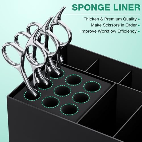 Noverlife Hair Salon Scissor Holder Box, Shear Holder - Image 3