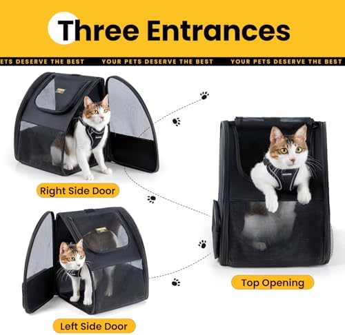 Conlun Cat Backpack Carrier for Small Dogs and Cats Fit Up to 15 Lbs, Small Dog - Image 3