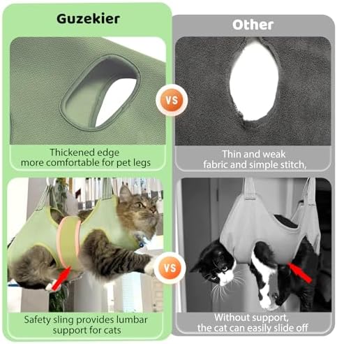 Guzekier Cat Grooming Hammock Harness - Image 2